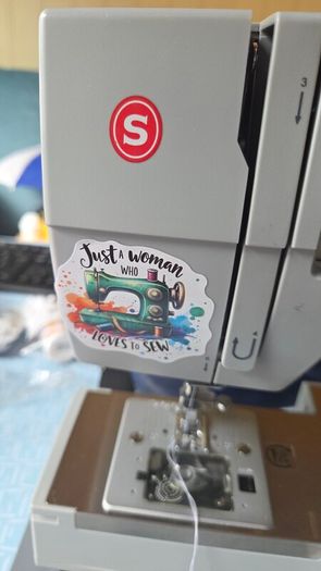 Cute 2 pieces  Sewing Crafting quiltting stickers for Crafting Sewing machine etc