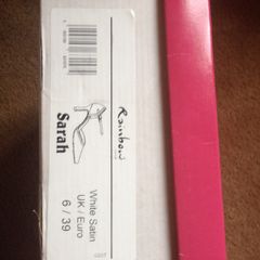 Brand new Sarah size 6 wedding shoes