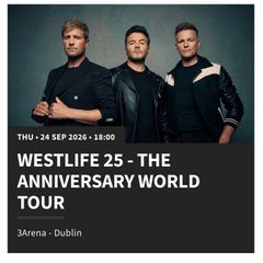 Westlife Standing Tickets