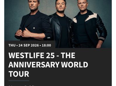 Westlife Standing Tickets