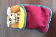 Small Beanie Kangaroo in sleeping bag