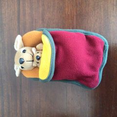 Small Beanie Kangaroo in sleeping bag
