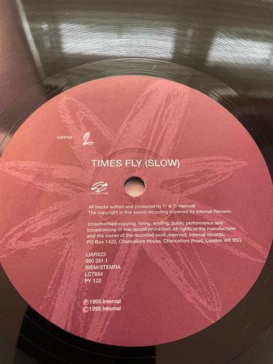Orbital - Times Fly - 2 x 12" Vinyl E.P. - 1995 Internal Records