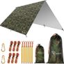 Hammock Rain Fly Tent Tarp, 3m x 3m Tarpaulin Portable Sunshade Lightweight Waterproof Groundsheet Windproof Camping gazebo Picnic Mat Anti UV Sun Shelter for Camping Travel Beach MULTIPLE COLOURS AVAILABLE (FREE SHIPPING) Image 9