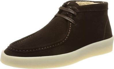 HUGO BOSS Men's Clay_desb_sdfx Chukka Leather Boot Shoe 50480867, Dark brown201, 40 EU