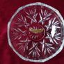 Killarney Crystal Cut Crystal Glass Happy Birthday Lidded Jewelry Dish / Bowl With 22 Carat Gold Cover Handle and Footed Base Finishing Made In Ireland Image 10