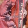 G-Star Raw red washed straight leg  jeans size W33 L33 UK12 EU40 Postage included Image 7