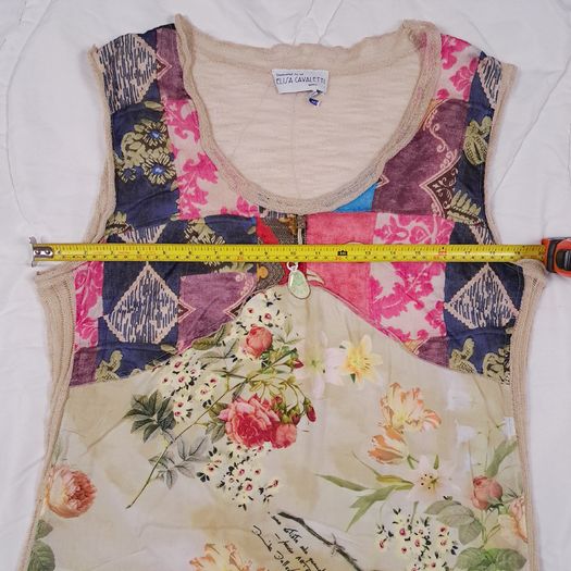 Elisa Cavaletti Multicolor Luxury Italian Floral Cardigan Top Set Size XL