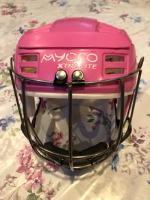 Mycro Xtra Lite pink camogie helmet