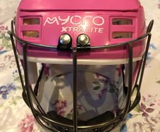 Mycro Xtra Lite pink camogie helmet