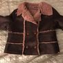 Catimini aviator / shearling Coat/ Jacket  age 8 126cms Image 2