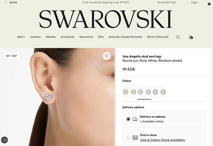 Swarovski stud earrings