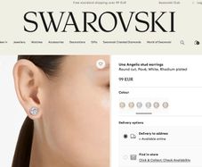 Swarovski stud earrings