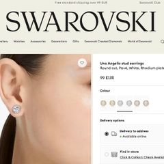 Swarovski stud earrings
