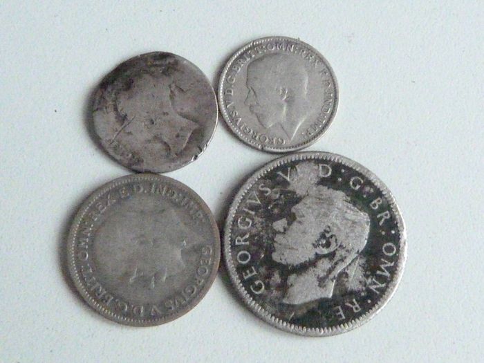 English silver coins