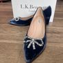 L.k Bennett  powder blue velvet shoes Image 3