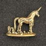 Brass unicorn,. Solid brass. Image 2