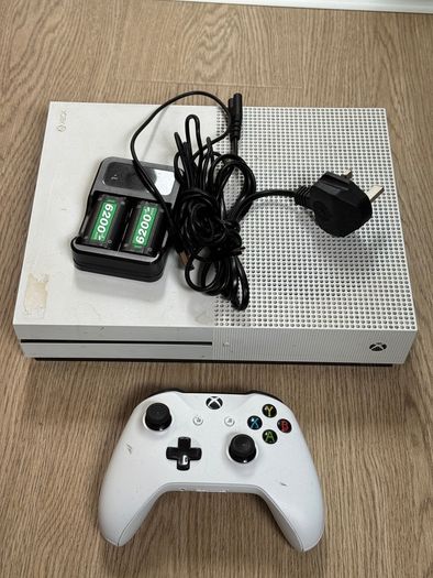 Xbox one S console with controller and accessories
