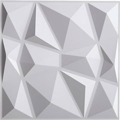 NEW SALE |  3D Wall Panels 19.7x19.7 Inch Wall Panels 12 Pack Wall Panelling Decorative Diamond Wall Tiles White for Living Room, Bedroom, Bathroom, Interior Home Wall Decor(50cmx50cm)