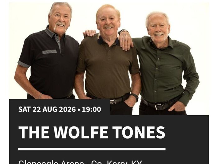 6x Wolfe Tones Tickets - Killarney (22nd Aug)