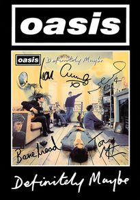 Oasis - Definitely Maybe - Rare Mini Print/Poster