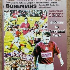 Very Rare 1995 Galway United v Bohemians - League of Ireland Premier Division Programme