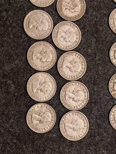 2x Full Date Sets British Sixpence 1953 to 1967  32 coins Elizabeth II