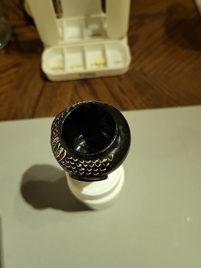 Vase miniature handpainted