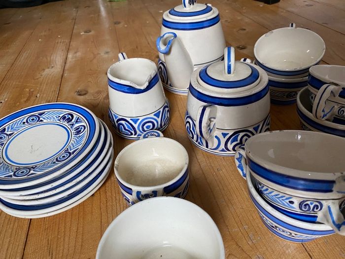 Antique Quimper Coffee/Tea set