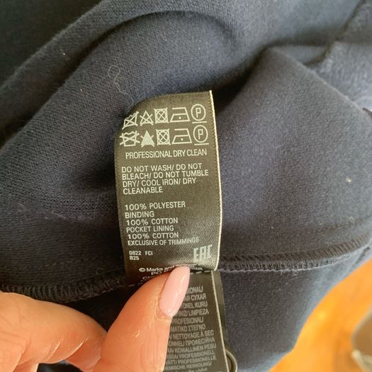 M&S Collection navy over coat. Size 18