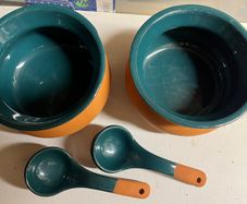 2 Mexican Bowls & Spoons
