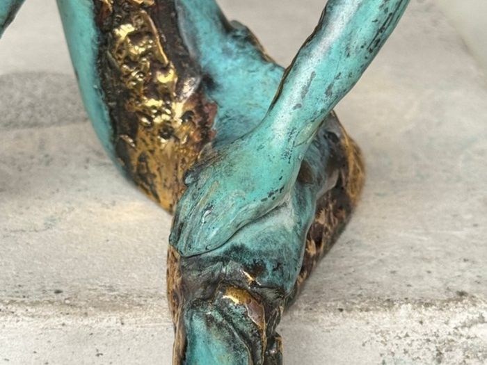 Man Deep In Thought (35cm) - Patinated Bronze