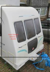 caravan Bailey front window