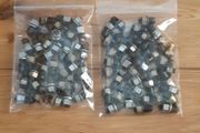 40x New Black+Chrome Rod Brake Bicycle Lock-nuts
