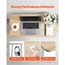 Folding Desk, 80 cm Small Foldable Table for Compact Spaces, Space Saving Computer Table, Sturdy Particleboard with Storage Hooks Image 5