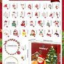 96P 30 Styles Christmas Charms, Christmas Gold Enamel Charms for Jewelry Making with Ear Hooks, Red Rope, Bracelets, Bells for Xmas Necklace Bracelet Earrings Craft Making Image 2