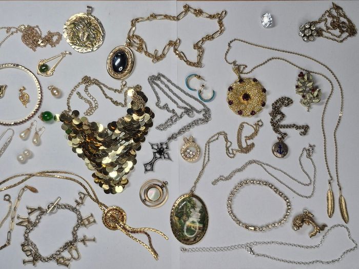 Vintage Mystery Jewelry lot including Kirks Follyand Sarah Coventry