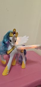 My Little Pony Talking Princess Celestia light up moving wings Speaks Polish