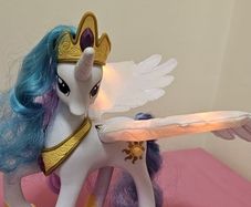 My Little Pony Talking Princess Celestia light up moving wings Speaks Polish
