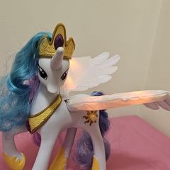 My Little Pony Talking Princess Celestia light up moving wings Speaks Polish