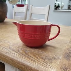 le creuset red large jug bowl
