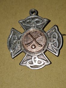 Beautiful Old Irish Dublin Sterling Hurling Silver Hallmarked Medal also maker's mark J.T, Postage Available or Collection, Lots more Coins, Notes, Antiques and Collectables