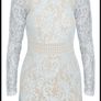 Pretty LittleThing Isobel Dusty Blue Lace High Neck Bodycon Dress BNWOT Image 4