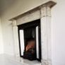 Regency Carrera Marble Bullseye Fireplace Image 7