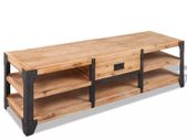 TV Stand Solid Acacia Wood 140x40x45 cm