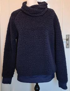 Navy M&S Fleece Top Size 10
