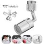 Rotation Faucet Sprayer Head Dual Effluent Washbasin Kitchen Robot Arm Extension Faucets Image 3