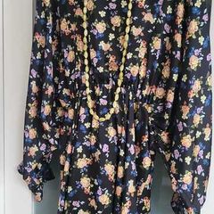 ZARA Floral Batwing Drop Waist Dress Sz XXL (Fit 12-16UK)