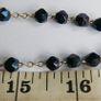 Vintage Long vintage garnet crystal aurora borealis 5 decades Rosary Image 4
