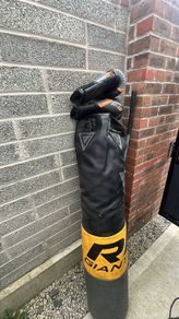 Punching bag & gloves